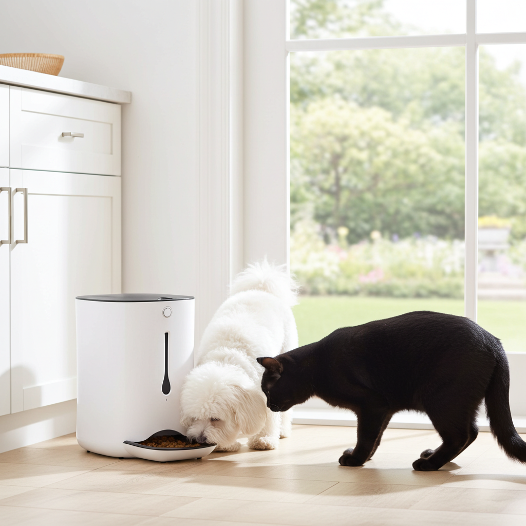 6L Timed Pet Feeder with Video Camera - 4 Meals Daily