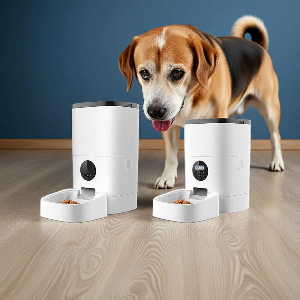 Automatischer Futterautomat für Haustiere (6 l) – Duale Stromversorgung, Futtergröße 2–12 mm | Paws GPS