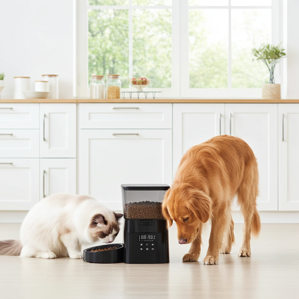 2L Automatic Pet Feeder - Compact Feeding Machine with Timer