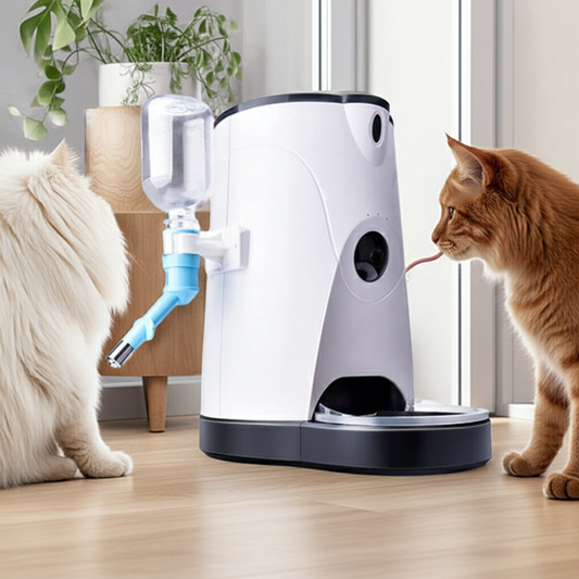 4L Automatic Pet Feeder - Voice Recording & Remote Control | Paws GPS