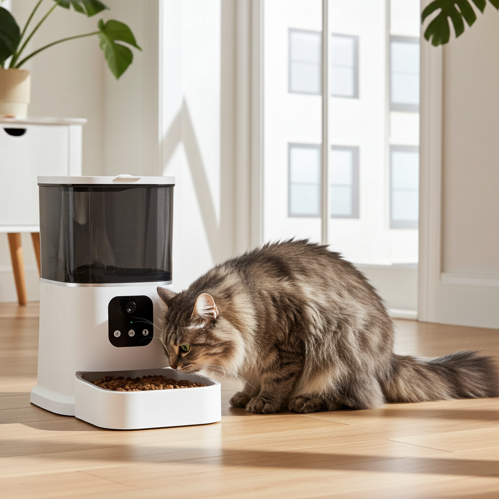 6L Smart Pet Feeder with WiFi, Camera & Voice Recording